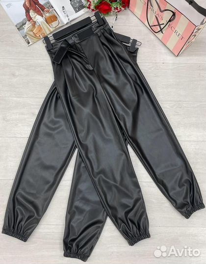 Брюки женские из эко кожи