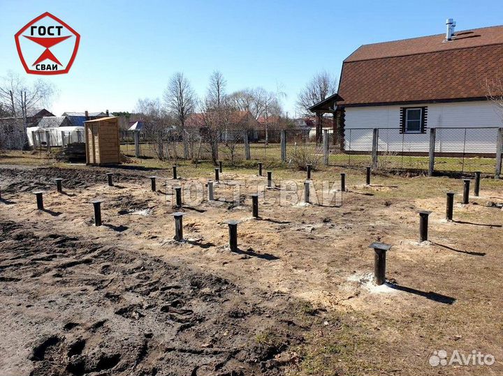 Монтаж винтовых свай с гарантией