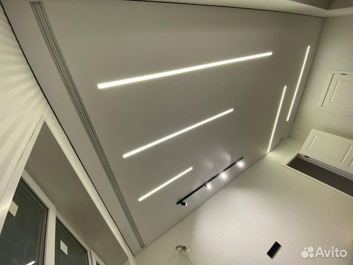 Натяжные потолки под ключ