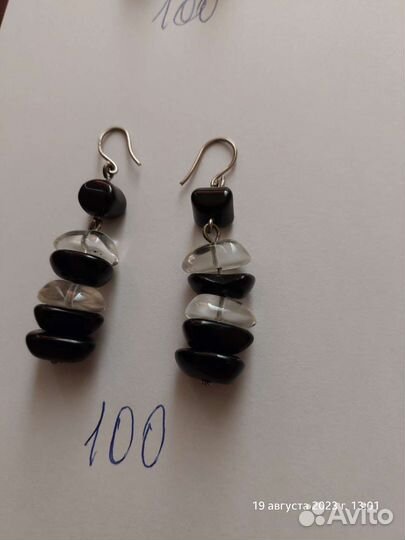 Колечко, серьги, бижутерия винтаж