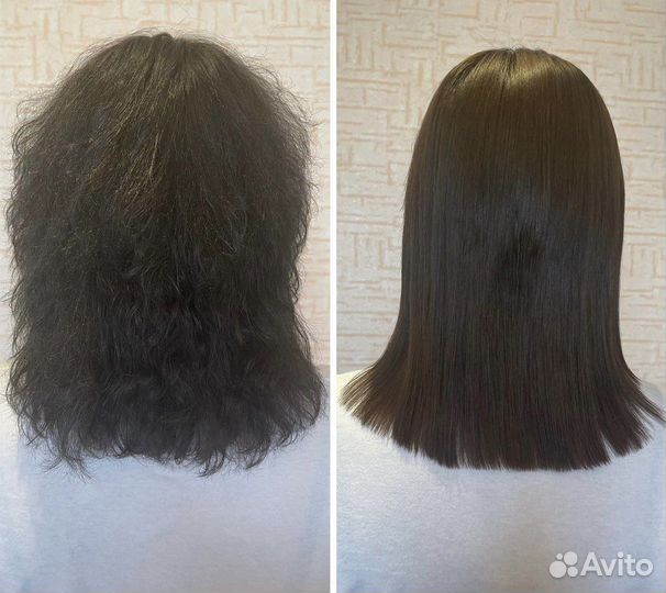 Кератиновое выпрямление, ботокс волос, спа-уход