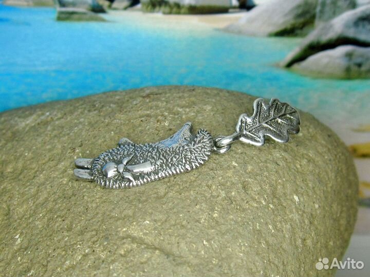 Подвеска Ежик в тумане серебро