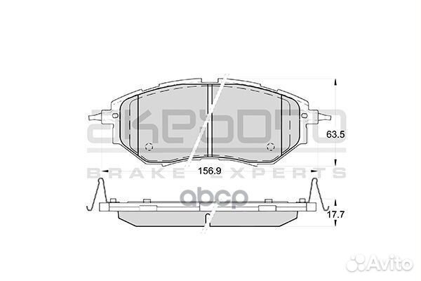 Колодки тормозные дисковые передние подходят для