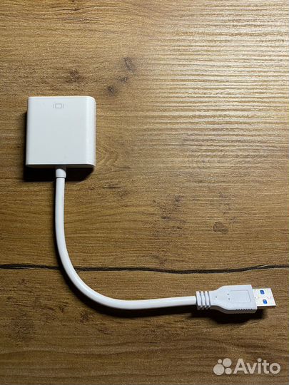 Видеоадаптер USB VGA AB-U3M-vgaf-01-W, белый