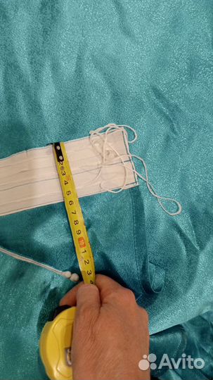 Штора / гардина изумрудная 264х248 (видимо жаккард