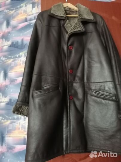 Дубленка натуральная мужская 50 - 52 рост 180
