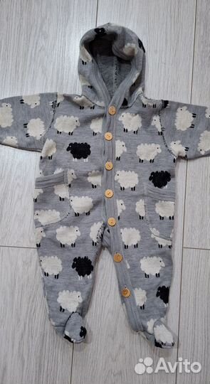 Комбинезон из шерсти мериноса joha 62 размер