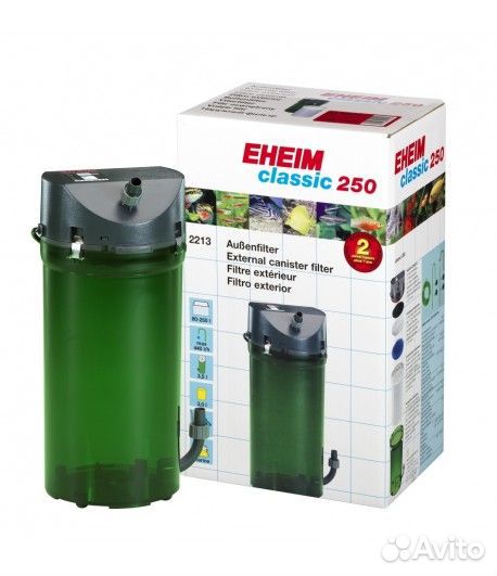 Внешний фильтр Eheim classic 250 + наполнитель