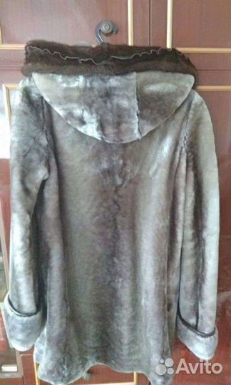 Шуба мутоновая с норкой