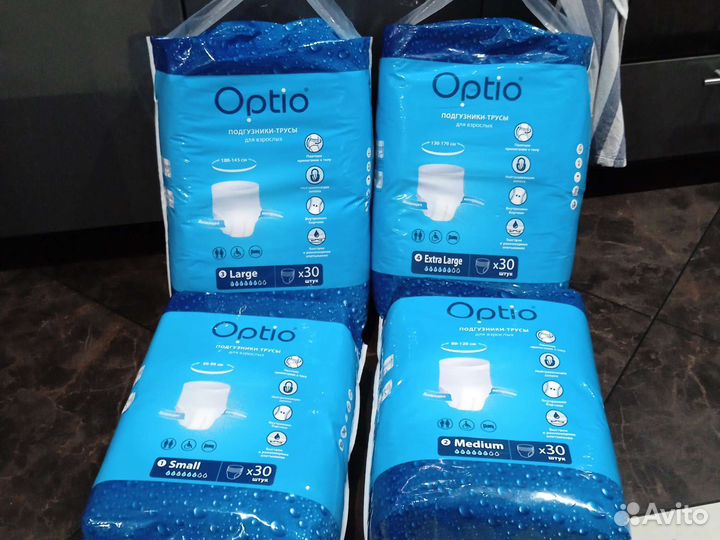 Оптио Трусы подгузники для взрослых S M L XL optio