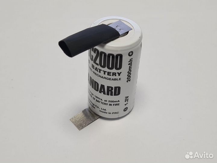 Аккумулятор ET D-SC2000-T с ножками, 2000мАч