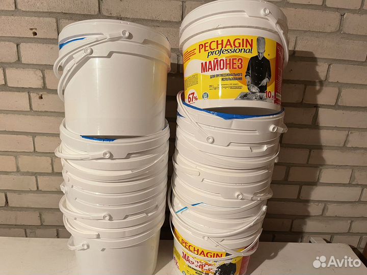 Ведра пластиковые 10 литров