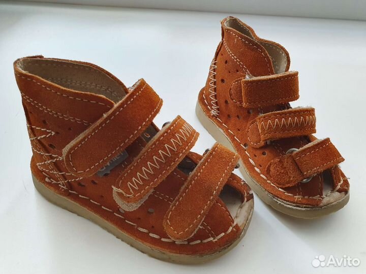 Ортопедические сандали натуральная замша,р 18