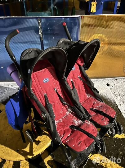 Коляска трость для двойни