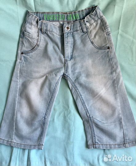 Шорты, и джинсовая рубашка р.134-140