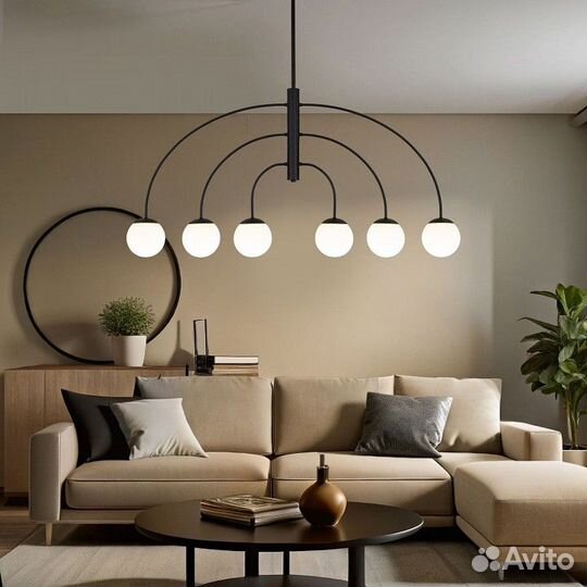 Люстра на штанге Eurosvet Cenacolo 30179/6 черный