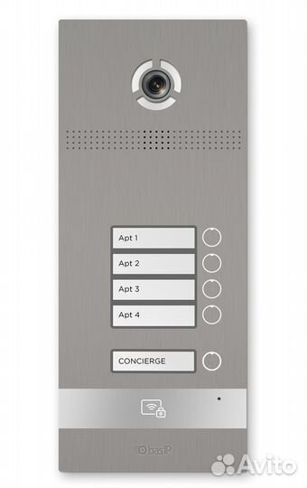 BAS IP вызывная панель BI-04FB silver