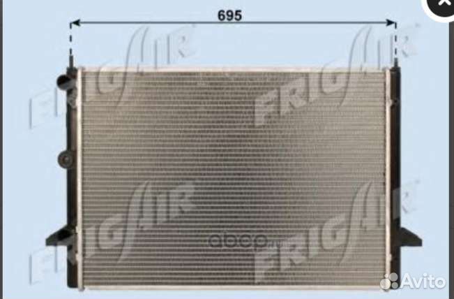 Радиатор охлаждения galaxy, алхамбра, sharan