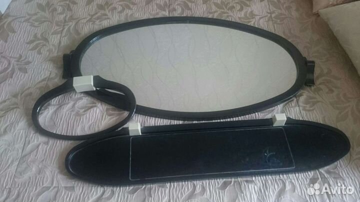 Зеркало в рамочке для ванной 60х35 и полочка