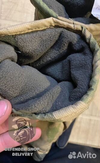 Перчатки уставные пятипалые мох