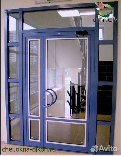 Входные группы пластиковые и алюминиевые