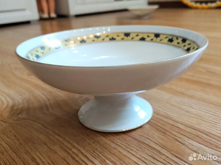 Ваза для фруктов на ножке СССР