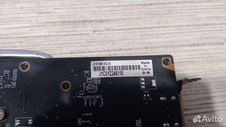 Видеокарта gtx 1060 5gb