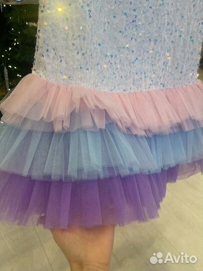 Платье праздничное новогоднее 134