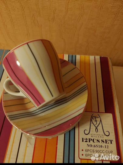 Сервиз кофейный, Чайный турецкий, Стаканы 12 шт