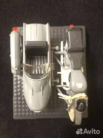 Модель мотоцикла иж юпитер Ю-2к серого цвета