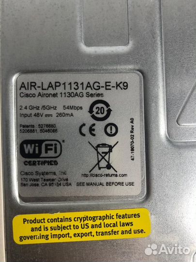 Cisco AIR-AP1131AG-E-K9 Wi-Fi точка доступа