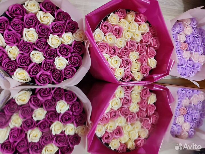 Розы мыльные