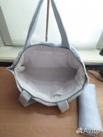 Cумка вязаная с шарфом