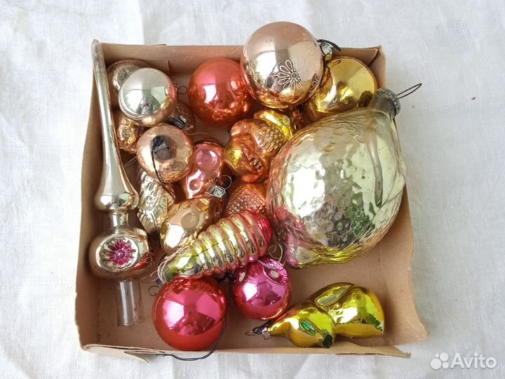 Елочные игрушки винтаж СССР одним лотом