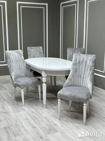Стол со стульями на кухню\оплата при получении