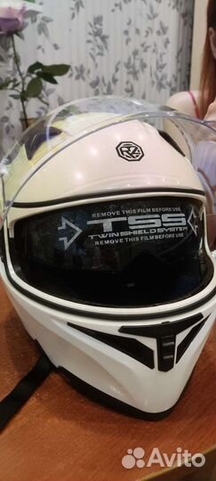 Мото шлем модуляр