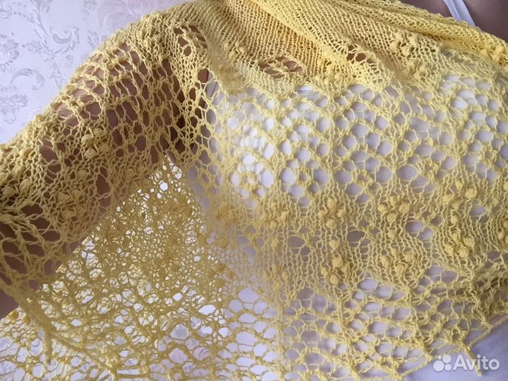 Шаль-парео ручной работы