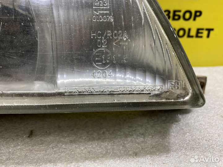 Правая фара на daewoo nexia