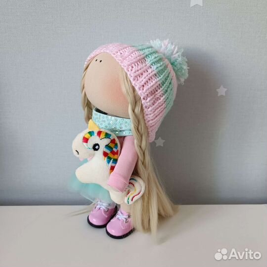 Кукла тильда Единорог