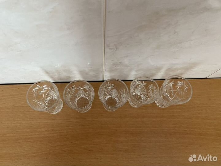Стопки 5 шт хрусталь