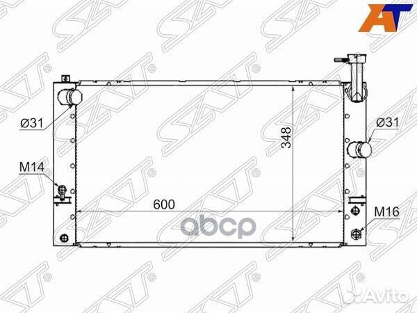 Радиатор Toyota Prius (NHW20) 03-11 TY0002-NHW20