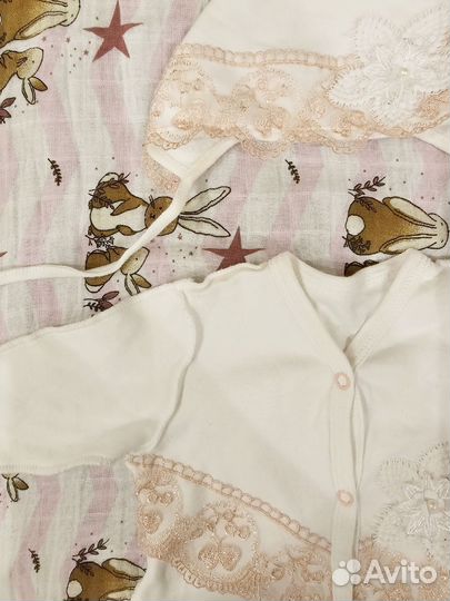 Комплект на выписку для девочки 56