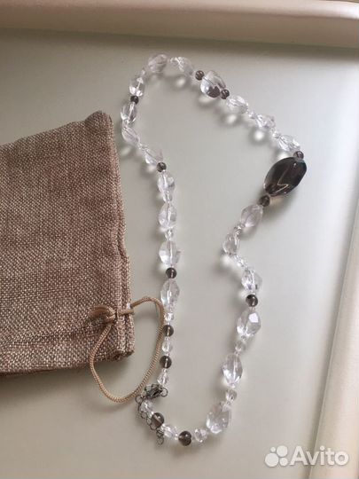 Колье из горного хрусталя