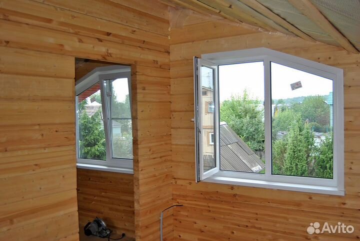 Окно пвх двухстворчатое с тонировкой