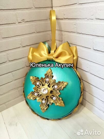 Игрушки на елку ручной работы, шары на елку