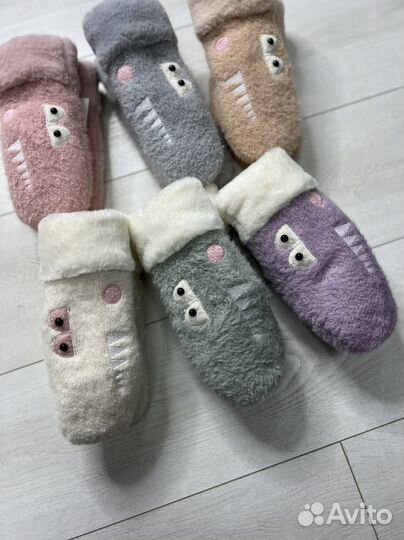 Детские зимние варежки