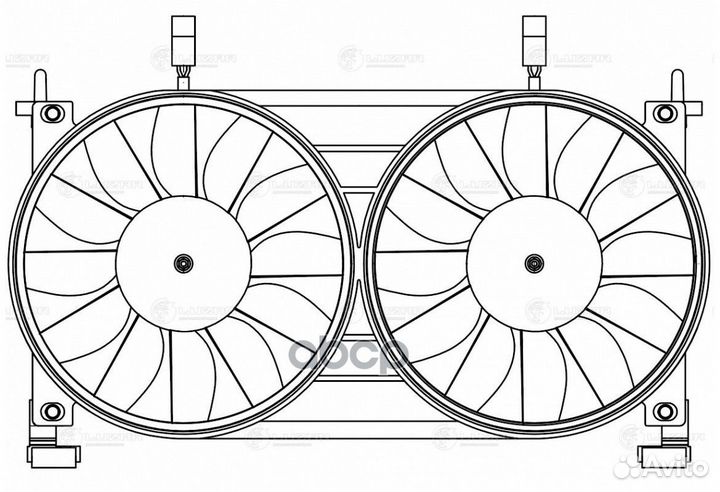 Э/вентилятор охл. для а/м Лада 21213-214 Нива L