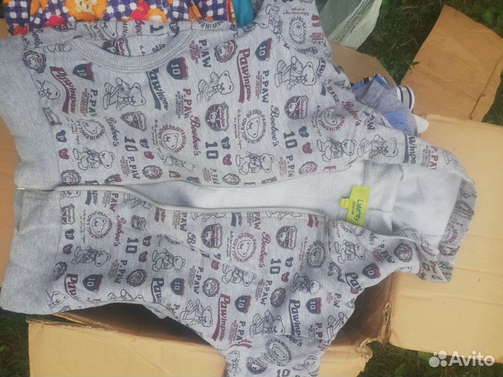 Вещи на мальчика коробка