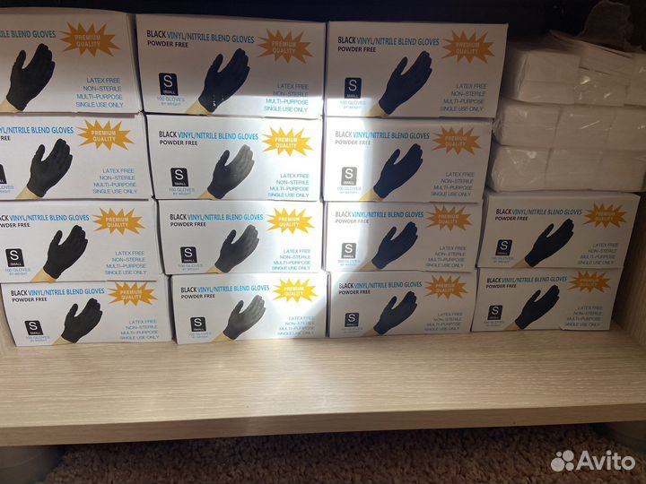 Перчатки нитриловые