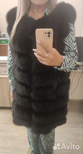 Меховая жилетка норка